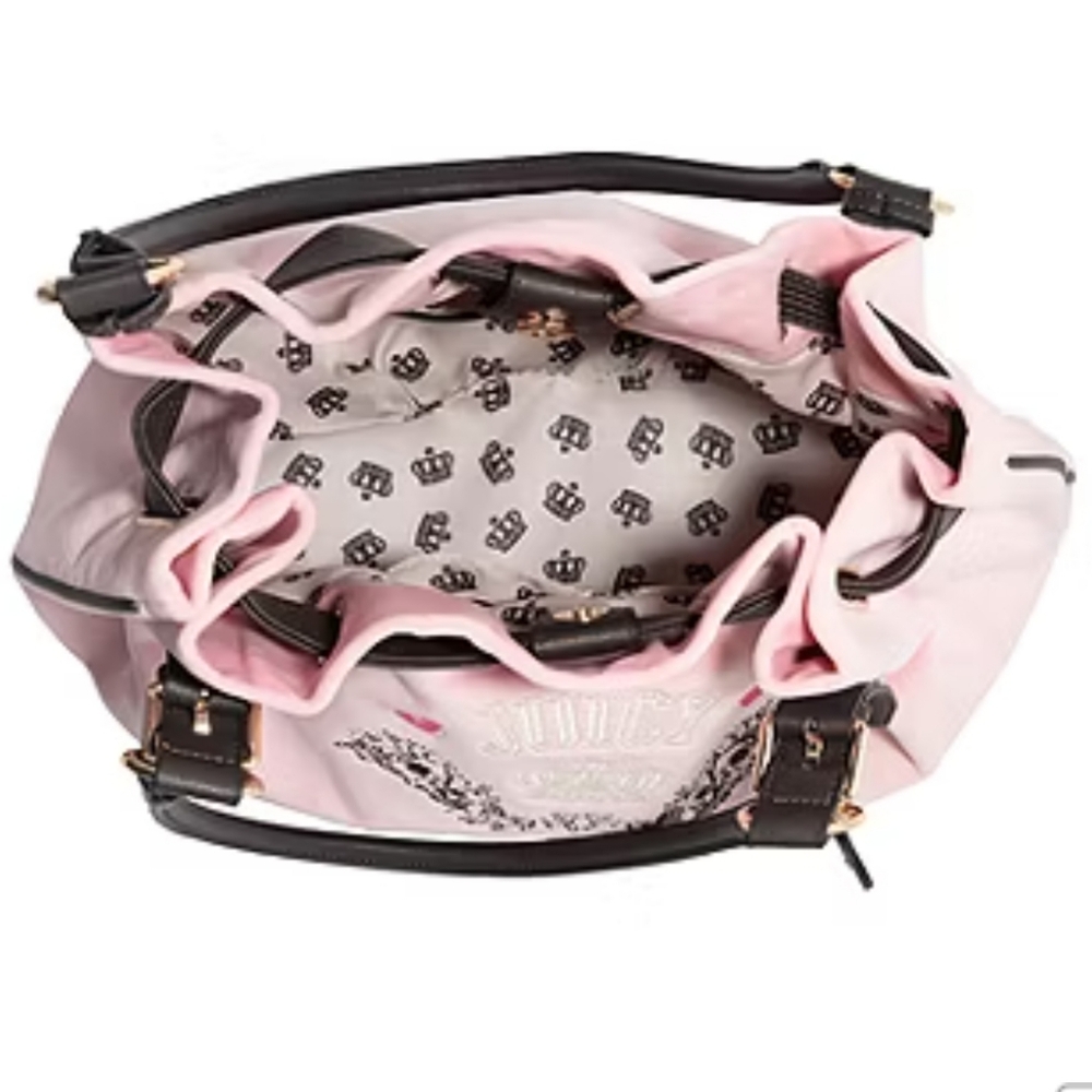 Juicy Couture Retro Chic Pink Shoulder Tote Bag - Picture 5 of 7